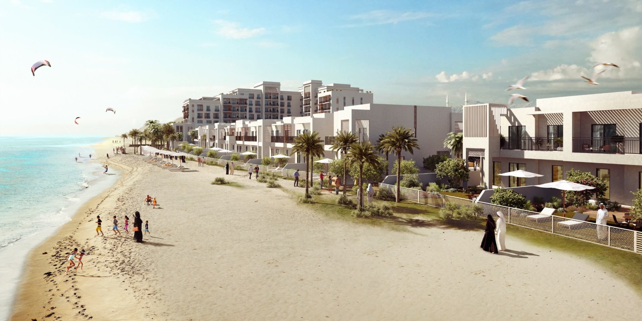 Fujairah Beach in Fujairah City Eagle Hills UAE